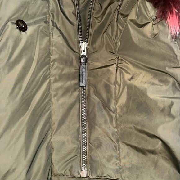 MACKAGE Fur Collar Down Green Hooded Jacket SMALL - Picture 6 of 12